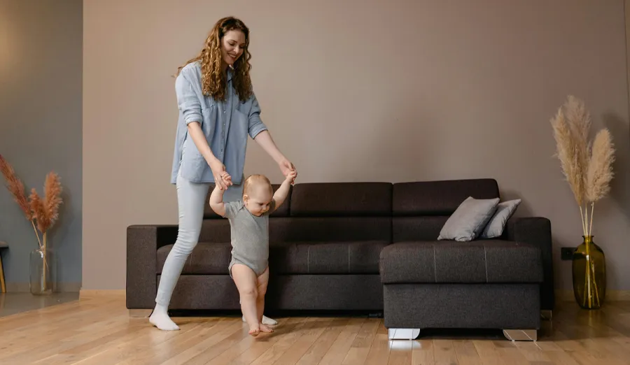 Baby walking