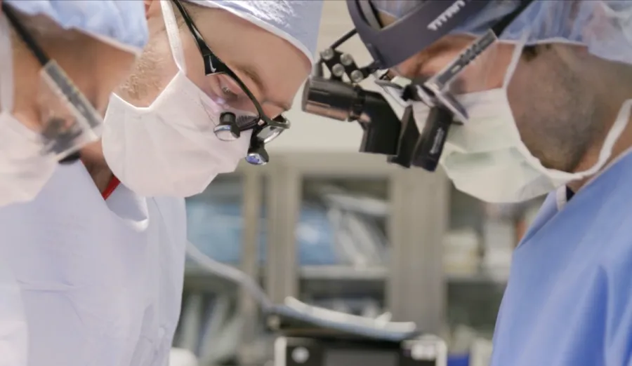 Cardiac surgeons in surgery