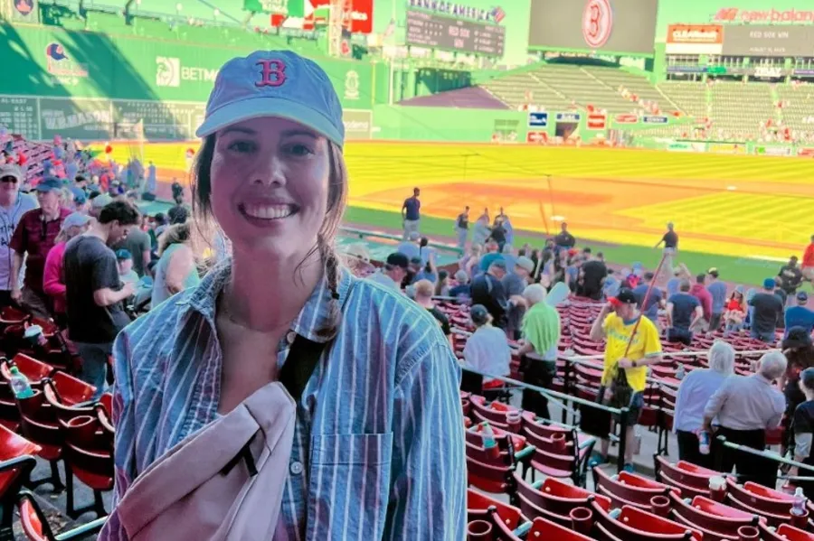 Lauren Lessard at Fenway Park