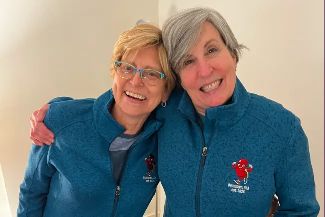 Kelly Nixon and Michelle Wood hugging