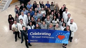 Tufts Medical Center celebrates 70 heart transplants in 2024.