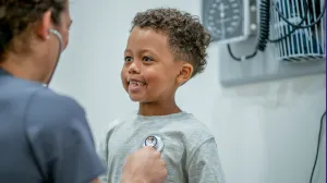 Child at a doctor's appointment