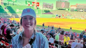 Lauren Lessard at Fenway Park