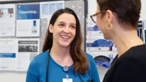 Tufts Medicine Primary Care provider speaking with a patient