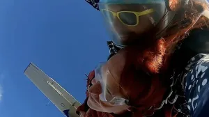 Kenna Burt skydiving