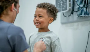 Child at a doctor's appointment