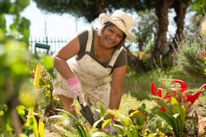 Woman gardening