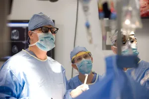 Doctors in an operating room