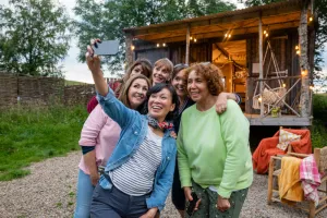 Women grouped together