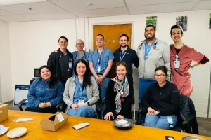 Pulmonary and critical care fellows, smiling