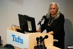 Bridging Collaborations Across the Lifespan Summit Vivian Pinn speaking at podium