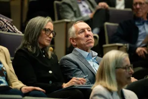 bridging collaborations across the lifespan summit woman man in audience