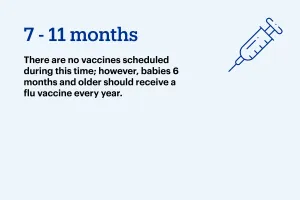 Vaccine information for age 7-11 month