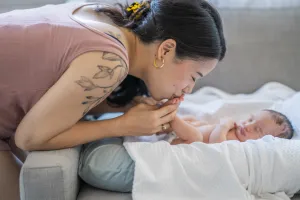 New parent with newborn