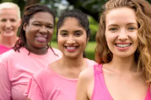 Women wearing pink