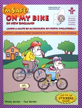 Kiwanis form with two animals riding bikes safely